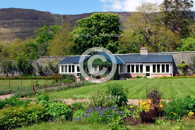 Victorian walled garden, The Potting Shed cafe and restaurant, Applecross, Scotland.