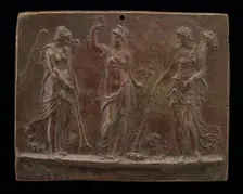 Victory between Fame and Peace, third quarter 16th century. Creator: Unknown