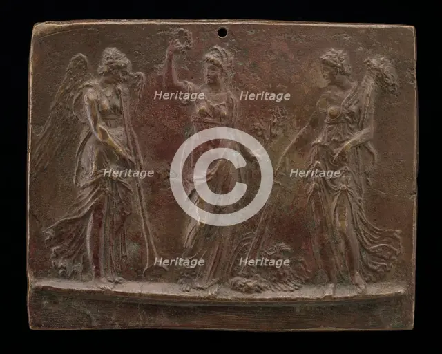 Victory between Fame and Peace, third quarter 16th century. Creator: Unknown.