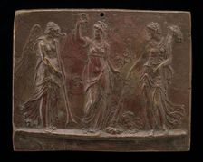 Victory between Fame and Peace, third quarter 16th century. Creator: Unknown