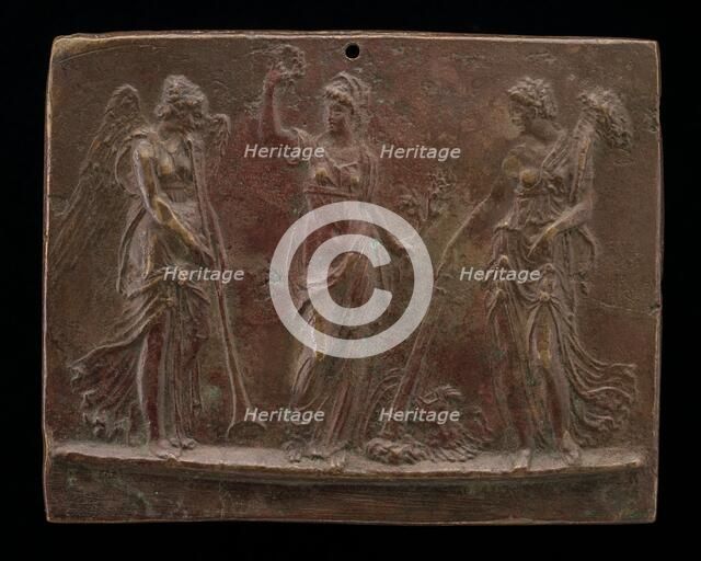 Victory between Fame and Peace, third quarter 16th century. Creator: Unknown.