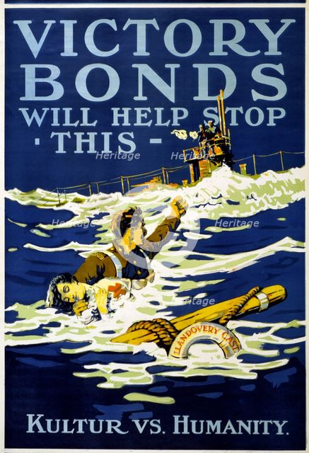 Victory Bonds will help stop this. Kultur vs. Humanity, 1918. 