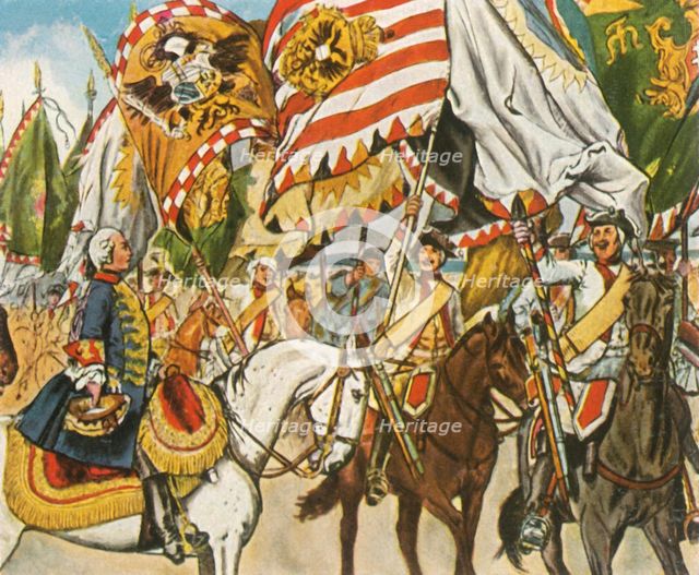 Victory celebration at Hohenfriedberg, 4 June 1745, (1936). Creator: Unknown.