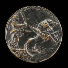 Victory in a Car Drawn by Pegasi [reverse]. Creator: Unknown