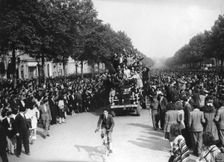 Victory in Europe Day, Avenue des Champs-Elysees, Paris, 8 May 1945. Creator: Unknown
