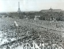 Victory in Europe Day (Fête de la Victoire), Place de la Concorde, Paris, 8 May 1945. Creator: Unknown