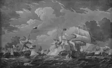 Victory of Admiral Duncan c1798. Artist: Thomas Whitcombe