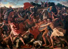Victory of Joshua over the Amalekites 1625-1626. Creator: Poussin, Nicolas (1594-1665)