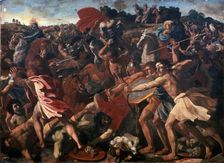 Victory of Joshua over the Amalekites 1625-1626. Creator: Poussin, Nicolas (1594-1665)