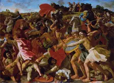 Victory of Joshua over the Amalekites, 1623. Creator: Nicolas Poussin