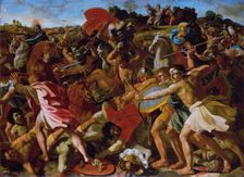Victory of Joshua over the Amalekites, 1623. Creator: Nicolas Poussin