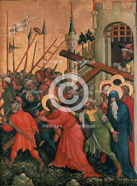 'Victory of King Ludwig I of Hungary over the Bulgarians in 1377', 1430 Artist: Lambrechter Votivtafel