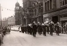 Victory parade in Clifford Street, York, Yorkshire, 1946