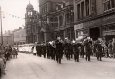 Victory parade in Clifford Street, York, Yorkshire, 1946