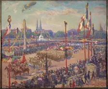 Victory parade, Place de la Concorde, November 11, 1919, 8th arrondissement. Creator: Unknown