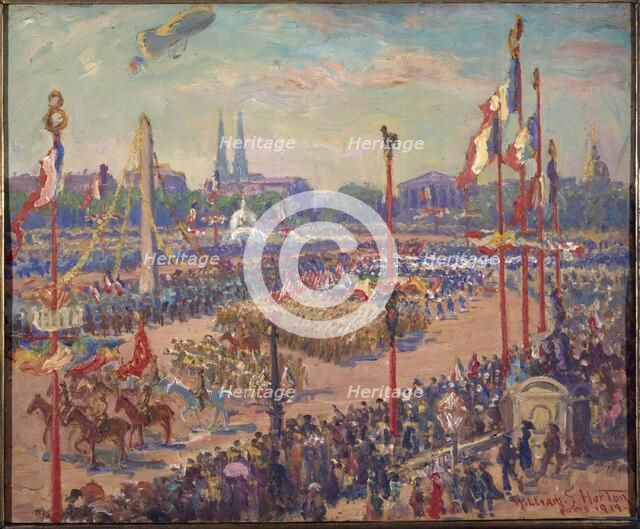 Victory parade, Place de la Concorde, November 11, 1919, 8th arrondissement. Creator: Unknown.