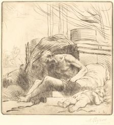 Victim of a Fire (Victime d'un incendie). Creator: Alphonse Legros