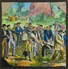 Victims of a ballooning accident, 1882-1892