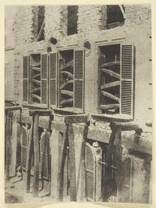 Vieille Maison en Restauration, 1842/50, printed 1965. Creator: Hippolyte Bayard