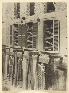 Vieille Maison en Restauration, 1842/50, printed 1965. Creator: Hippolyte Bayard