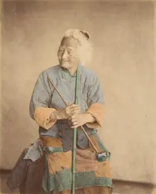 Vielle mendiant, 1870s. Creator: Baron Raimund von Stillfried
