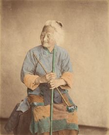 Vielle mendiant, 1870s. Creator: Baron Raimund von Stillfried