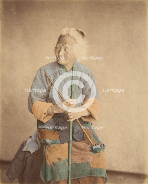 Vielle mendiant, 1870s. Creator: Baron Raimund von Stillfried.
