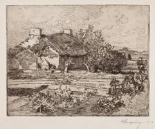 Vielle Bourrine, Maison du Marais, Vendée, 1892. Creator: Auguste Louis Lepère (French, 1849-1918)