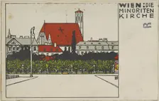 Vienna: Minorite Church (Wien: Die Minoriten Kirche), 1908. Creator: Urban Janke