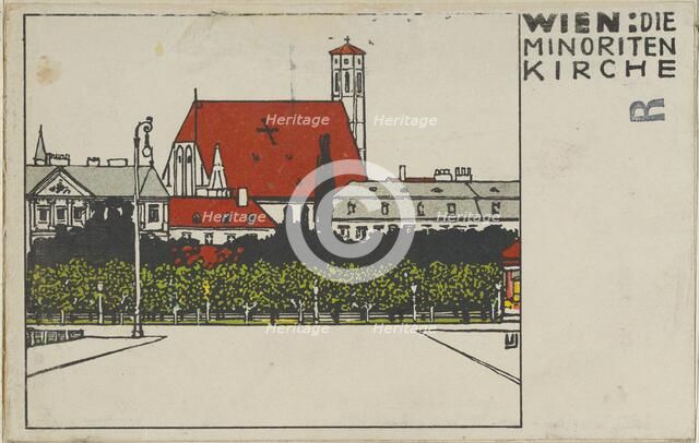 Vienna: Minorite Church (Wien: Die Minoriten Kirche), 1908. Creator: Urban Janke.