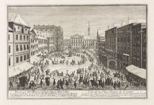 Vienna Neuer Markt (New Market), 1719. Creator: Fischer von Erlach, Joseph Emanuel (1693-1742)