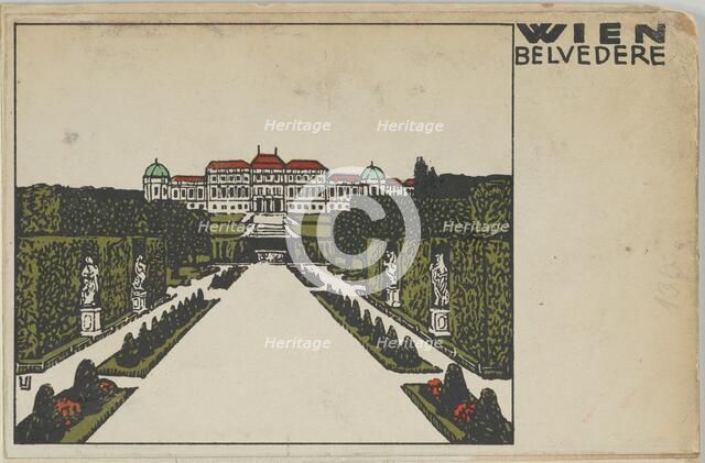 Vienna: Belvedere, 1908. Creator: Urban Janke.
