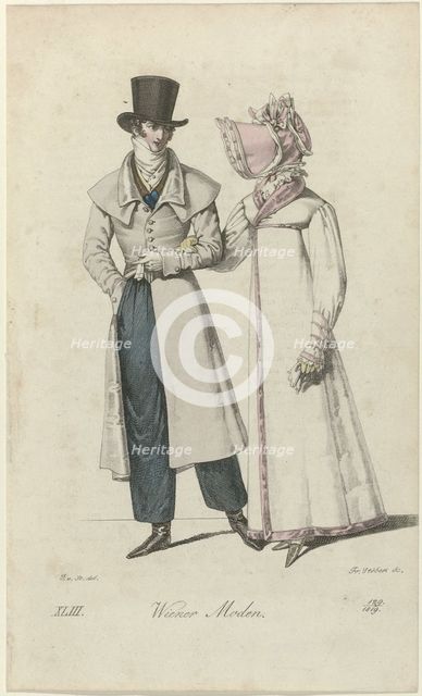 Vienna Fashion. From Wiener Zeitung für Kunst, Literatur und Mode, 1819.