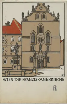 Vienna: Franciscan Church (Wien: Die Franziskanerkirche), 1908. Creator: Urban Janke