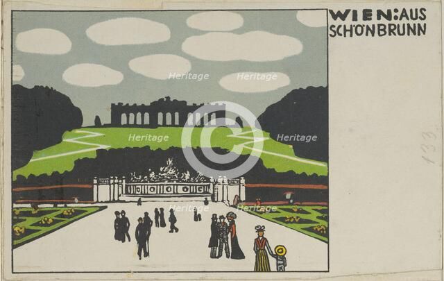 Vienna: From Schönbrunn (Wien: Aus Schönbrunn), 1908. Creator: Urban Janke.