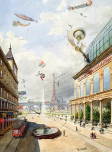 Vienna in a hundred years, 1887. Creator: Edmund-Frédéric-Arthur Krenn