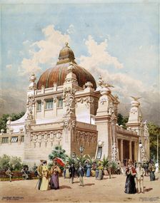 Vienna Jubilee Expo 1898. Pavilion of the City of Vienna, 1898. Creator: Moser, Richard (1874-1924)