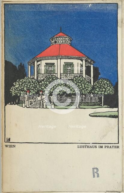 Vienna: "Pleasure Pavilion" in the Prater (Wien: Lusthaus im Prater), 1908., Creator: Urban Janke.