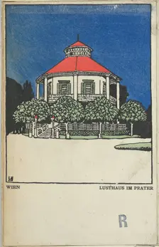 Vienna: "Pleasure Pavilion" in the Prater (Wien: Lusthaus im Prater), 1908., Creator: Urban Janke