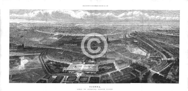 'Vienna, Showing the International Exhibition Buildings', 1873. Artist: T Sulman.