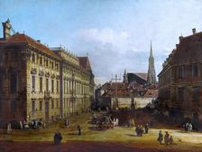 Vienna, the Lobkowitzplatz, Between 1758 and 1761. Artist: Bellotto, Bernardo (1720-1780)