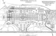 Vienna Universal Exhibition - ground plan, 1873. Creator: Unknown