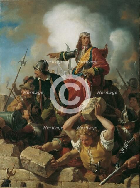 Vienna's defence against the Turks, 1683, ca 1865. Creator: Blaas, Karl von (1815-1894).