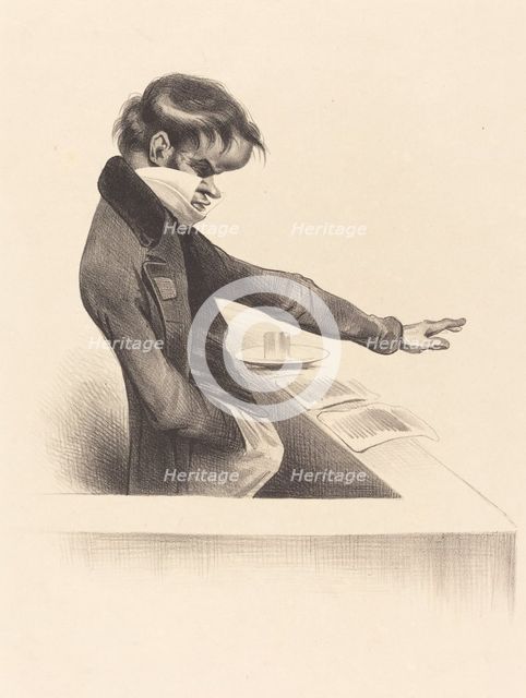 Viennet à la Tribune, 1832. Creator: Honore Daumier.