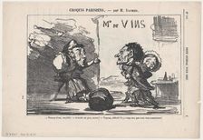 Viens-y donc, canaille!, 1874. Creator: Honore Daumier