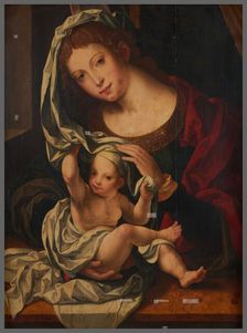Vierge à l'Enfant, d'après Mabuse. Creator: Anon