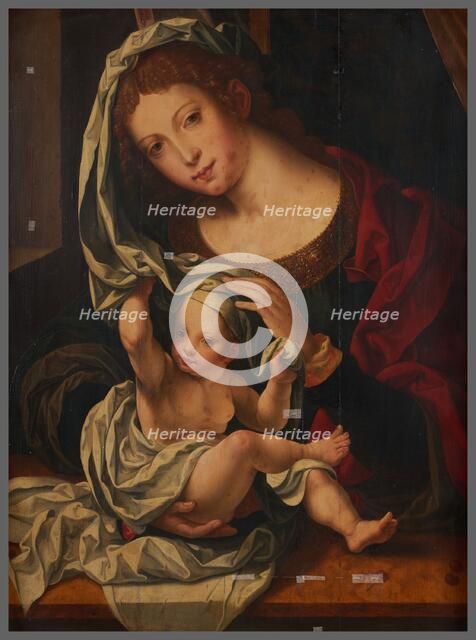 Vierge à l'Enfant, d'après Mabuse. Creator: Anon.