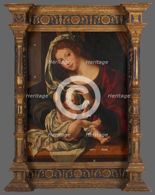 Vierge à l'Enfant, d'après Mabuse. Creator: Anon.