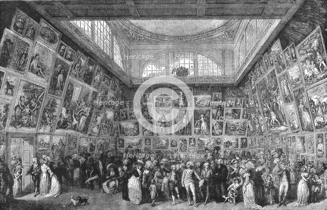 'Viewing the Exhibition of the Royal Academy, 1787', 1886.  Creator: Unknown.