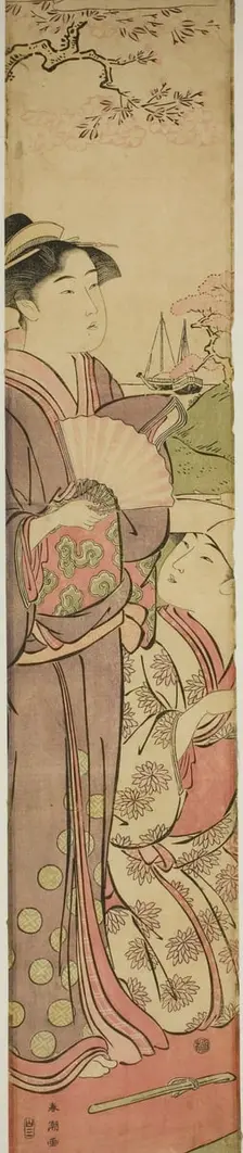 Viewing Cherry Blossoms, c. 1788/89. Creator: Katsukawa Shuncho